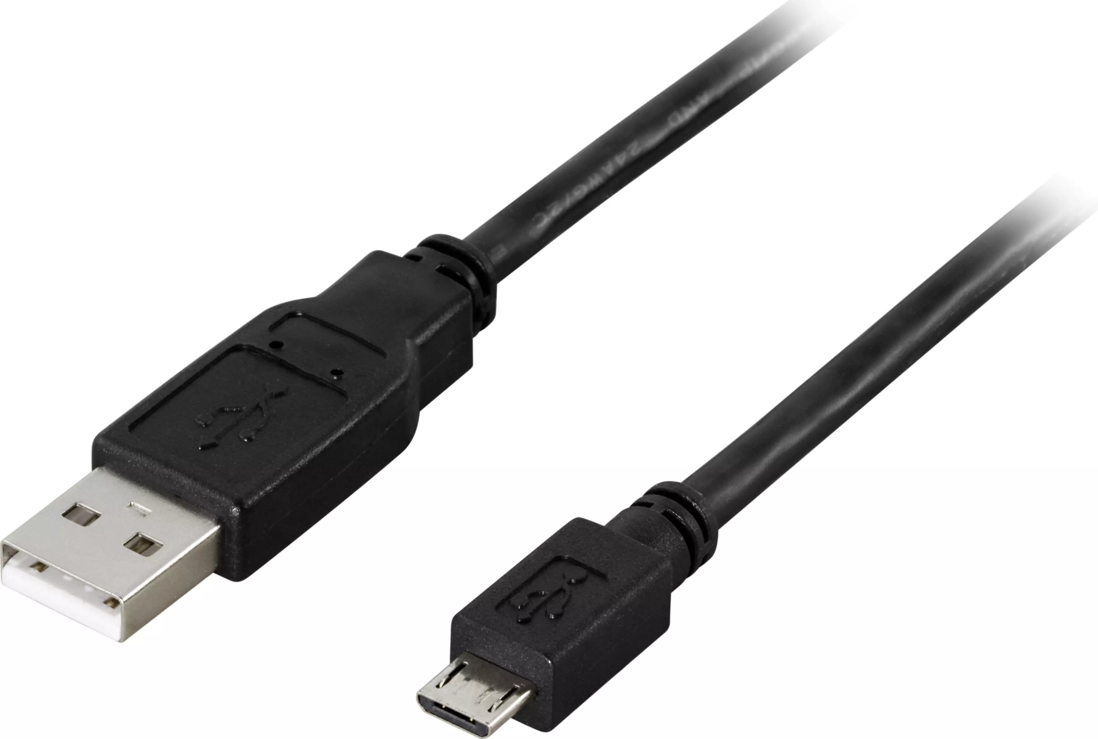 deltaco USB 2.0 cable Type A ma, Typ Micro B ma, 5-pin, 0,25m, black