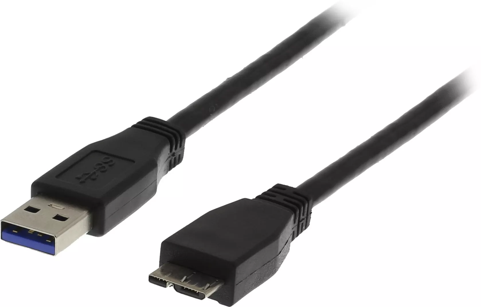 deltaco USB 3.0 cable, Type A male - Type Micro B male, 1m, black