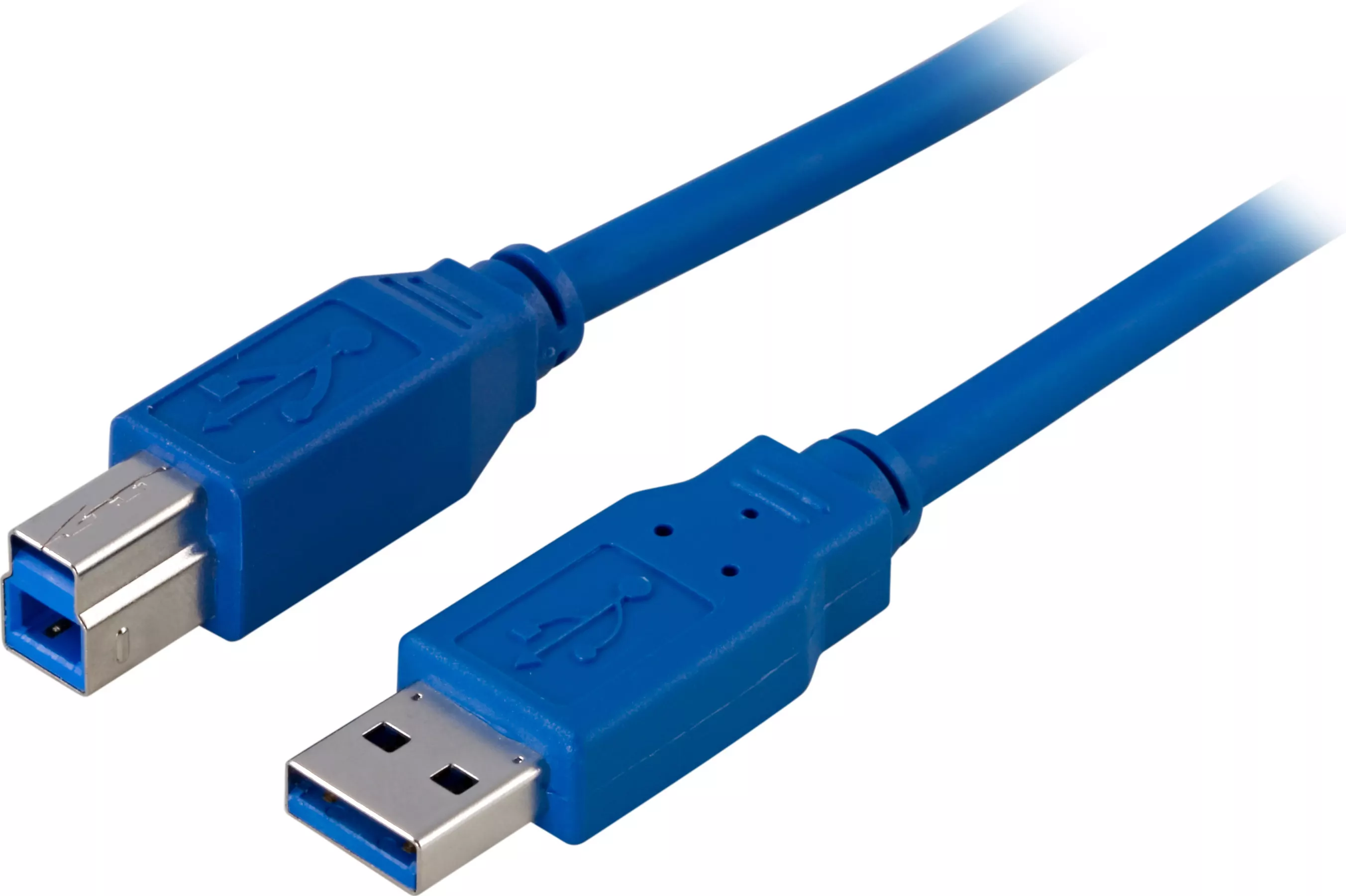 deltaco USB 3.0 cable, Type A ma, Type B ma, 2m, blue