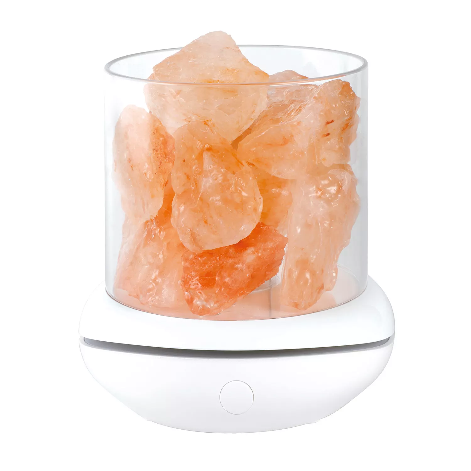 INF Saltstenslampa USB Aromaterapi Vit/Orange
