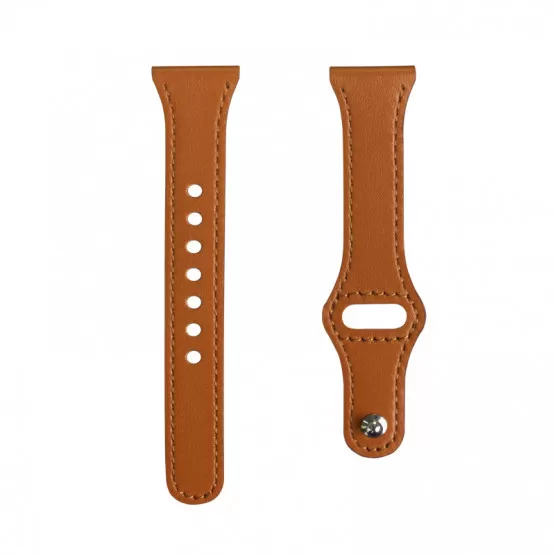 INF Klockarmband i nitstil i äkta läder.