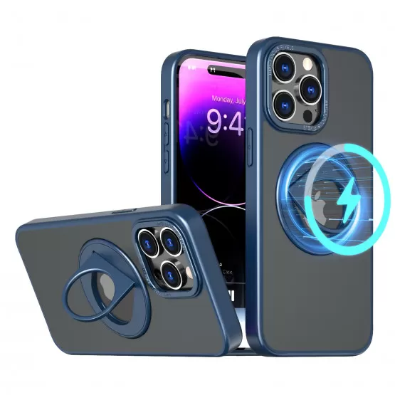 INF Magnetiskt skyddande telefonfodral med osynligt stativ för iPhone iPhone 15 Plus