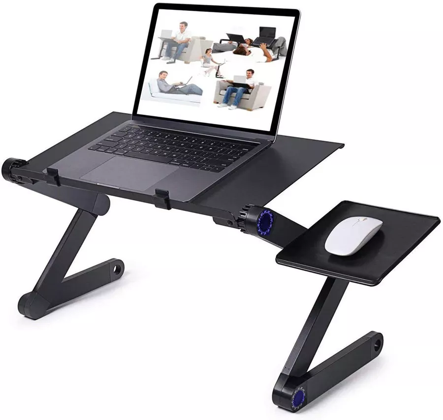 INF Smart justerbart laptopbord 17 tum Svart