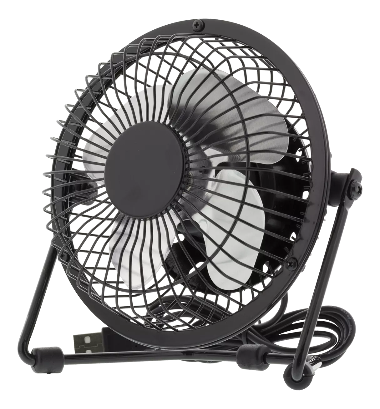 deltaco USB fan, 10cm, table model, 1x USB Type A ma, black