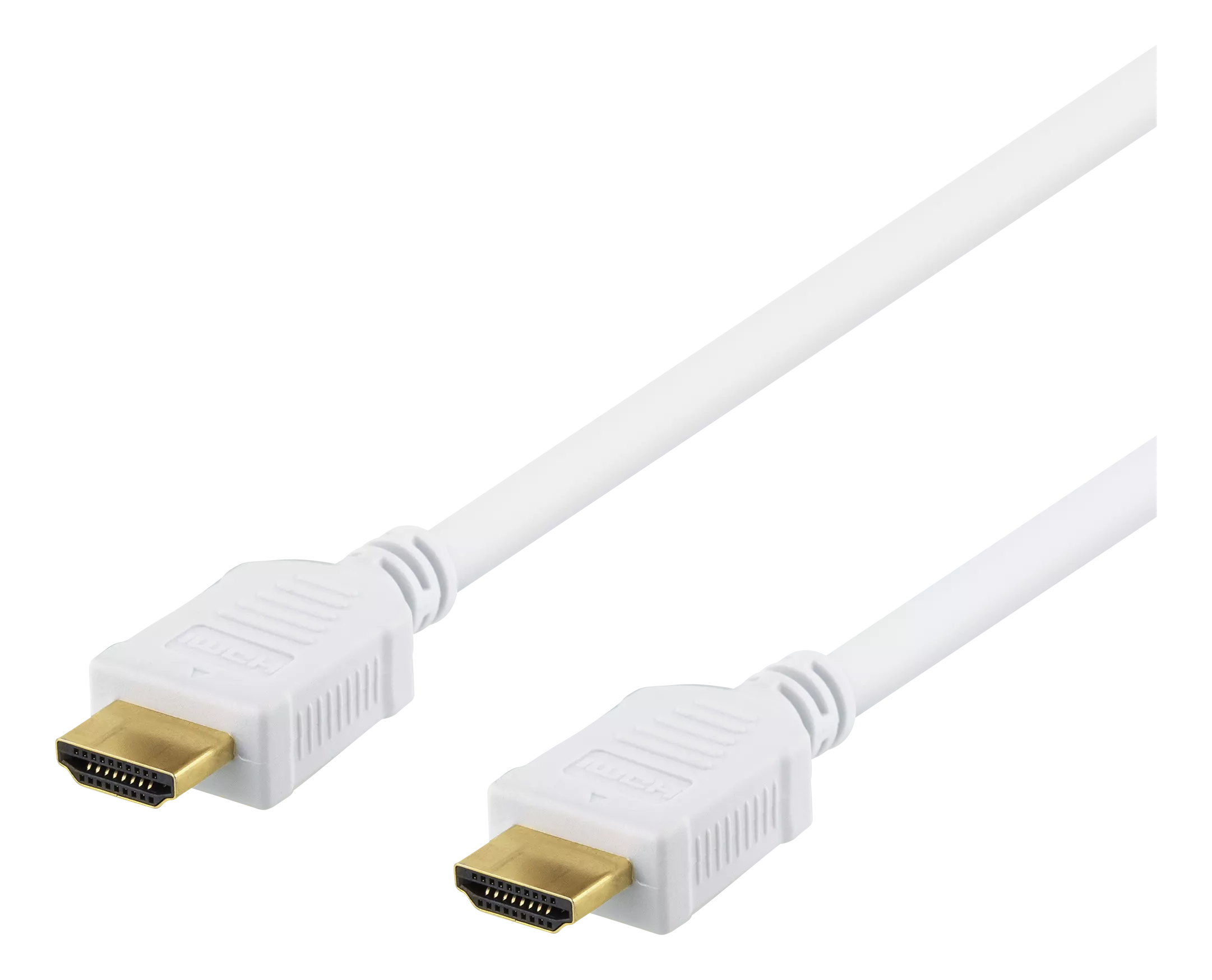 deltaco High-Speed Premium HDMI cable, 1.5m, Ethernet, 4K UHD, white