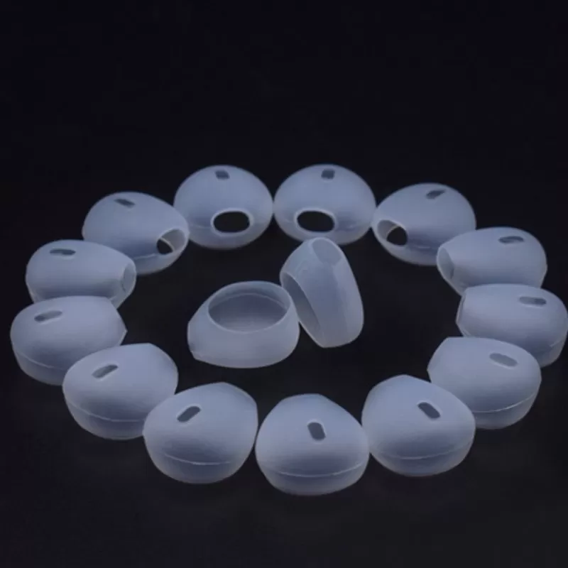 INF Silikonskydd öronkåpor för 15-16 mm hörlurar 10 par Transparent