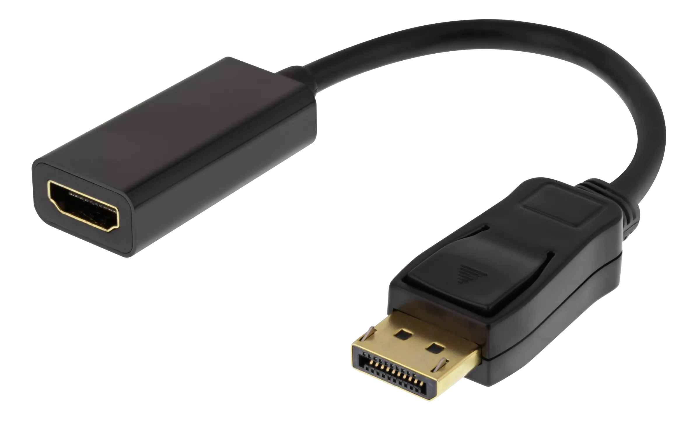 deltaco Displayport ma - HDMI fe adapter, DP++, 3840x2160 60Hz