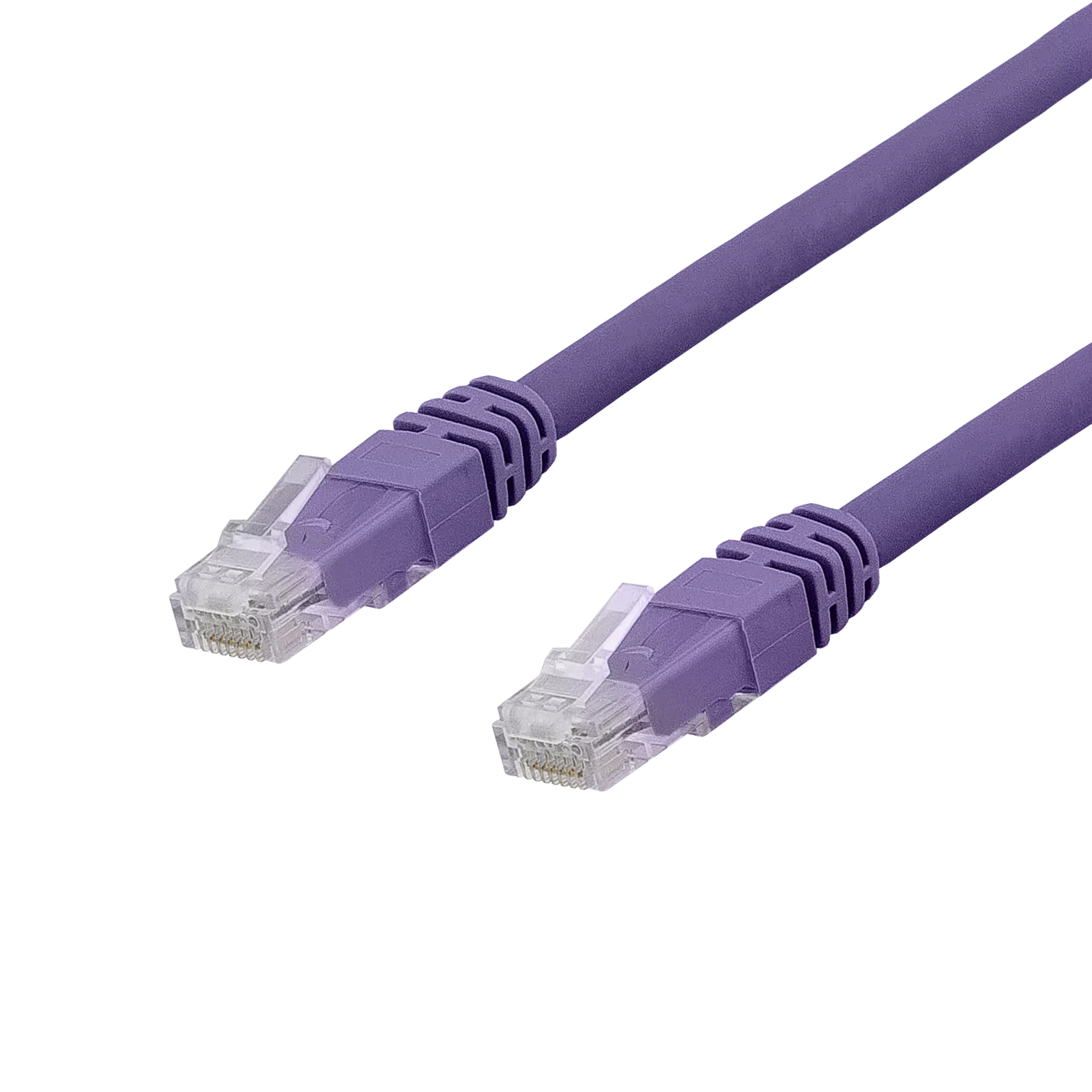deltaco U/UTP Cat6a patch cable, LSZH, 0.5m, purple