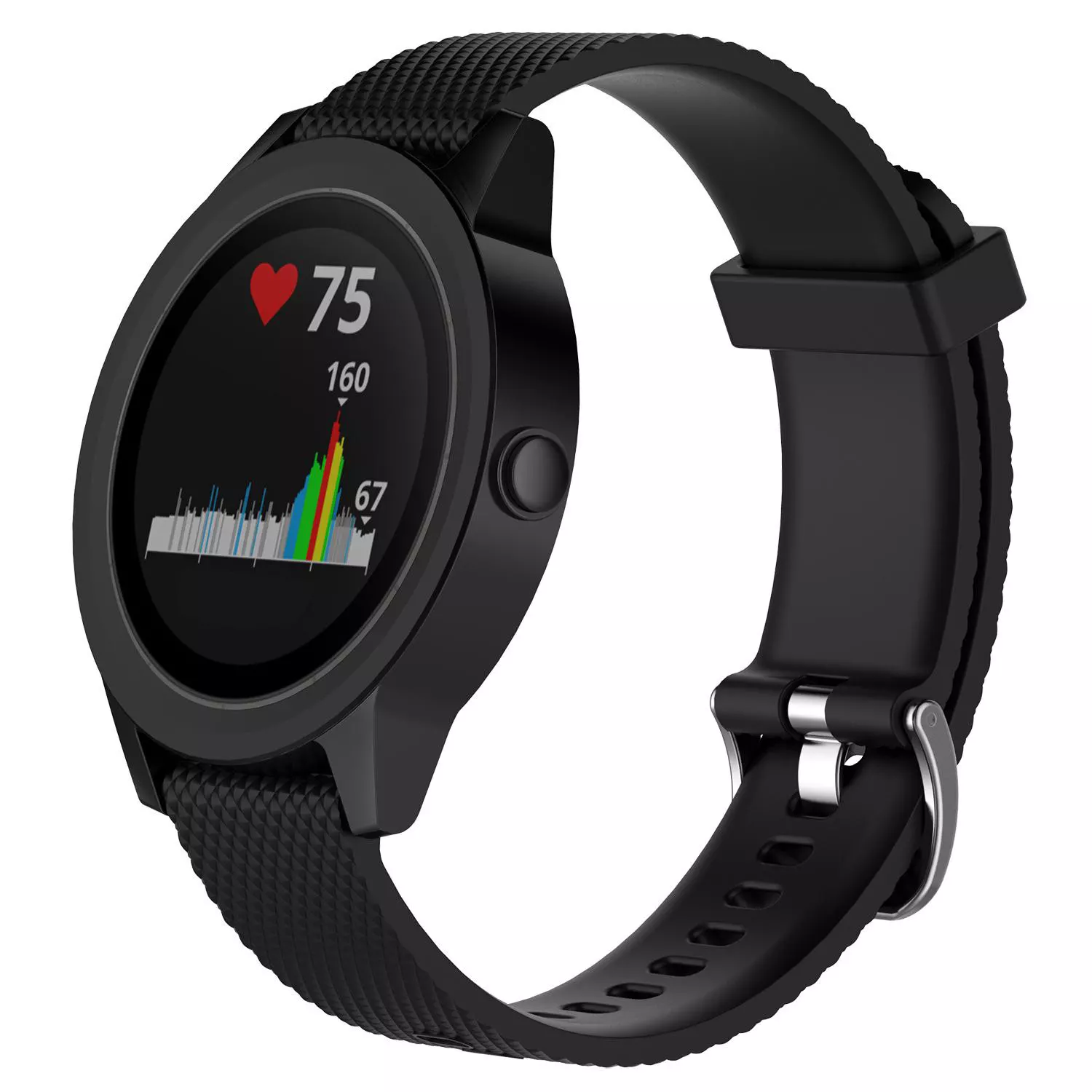INF Armband Garmin VivoActive 3 / Move / Forerunner (20 mm) TPU Svart