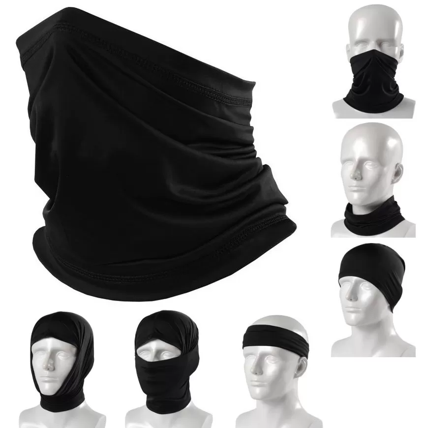 INF Halsvärmare / skidmask Svart (One-size)