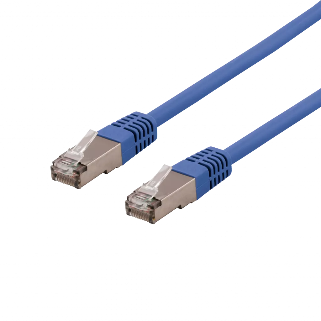 deltaco S/FTP Cat6 patch cable 0.3m 250MHz Deltacertified LSZH blue