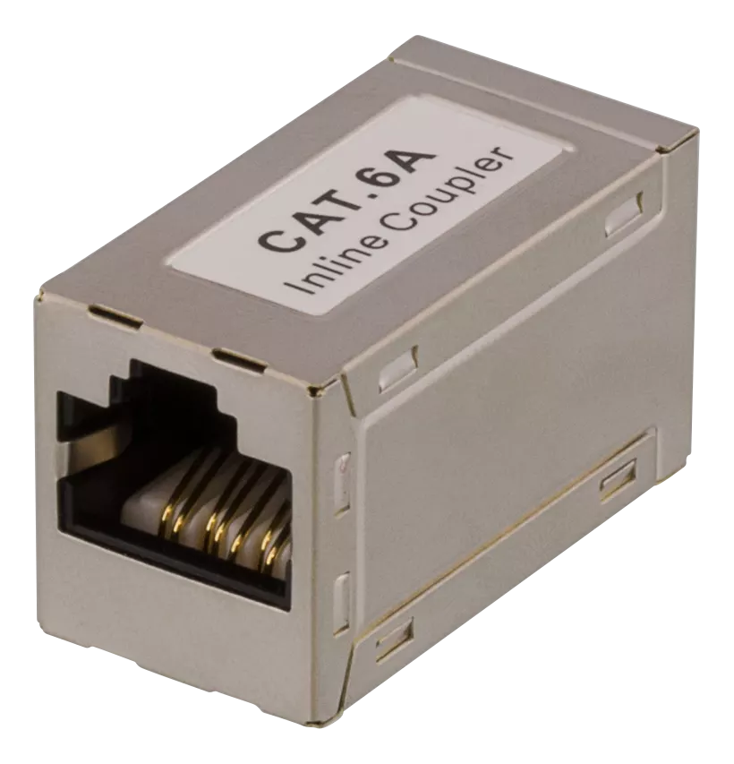 deltaco Coupler CAT6a, FTP (shielded), female-female, silver
