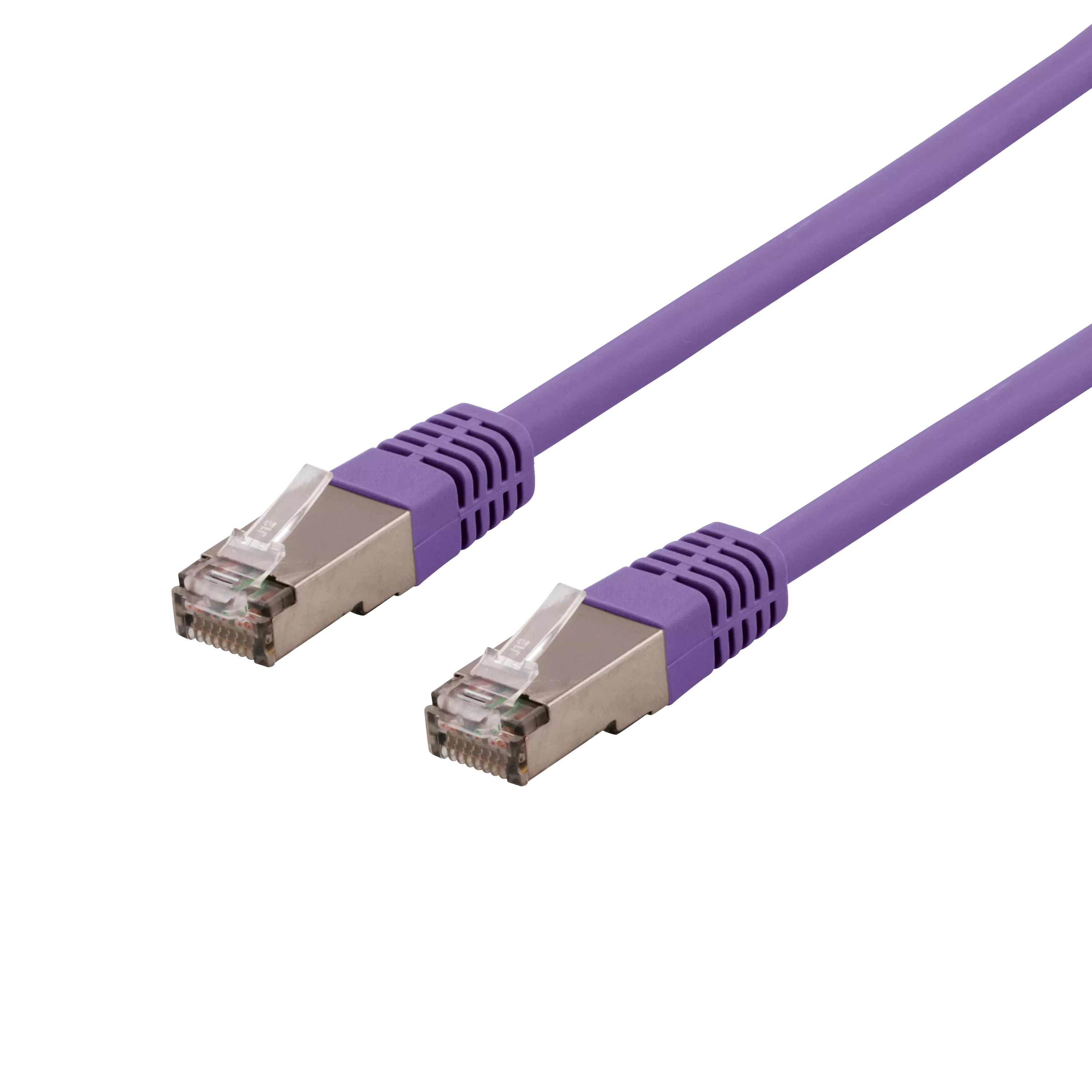 deltaco U/FTP Cat6a patch cable, LSZH, 3m, purple