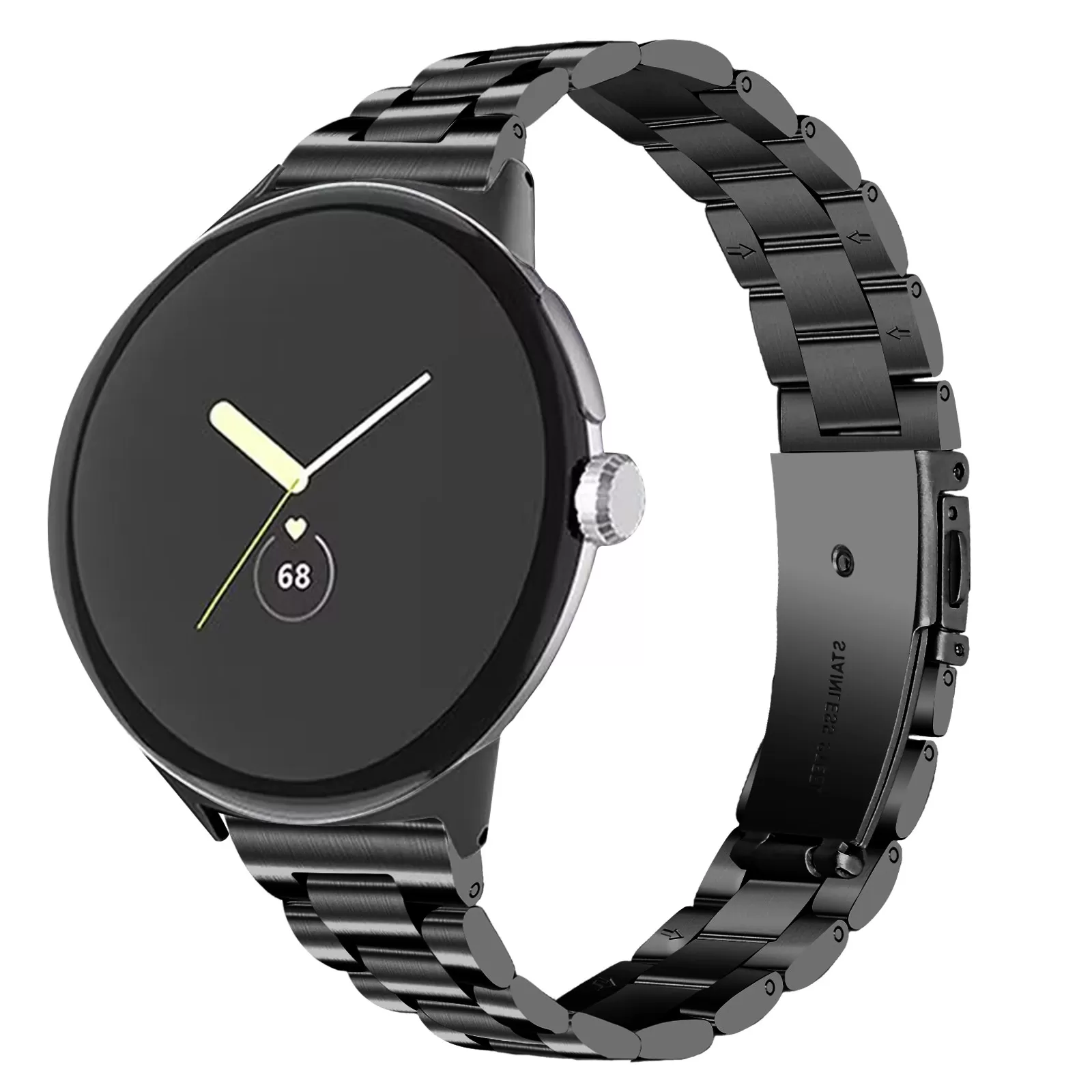 INF Klockarmband i Rostfritt Stål för Google Pixel Watch - 20 mm Svart