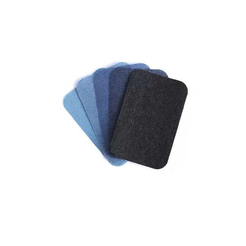 INF Fyrkantiga stryka-på laglappar för jeans 5-pack 5x7.5 cm