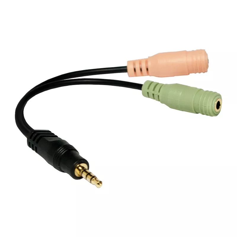 LogiLink 3,5mm Headsetuttag - Mic/Ljud