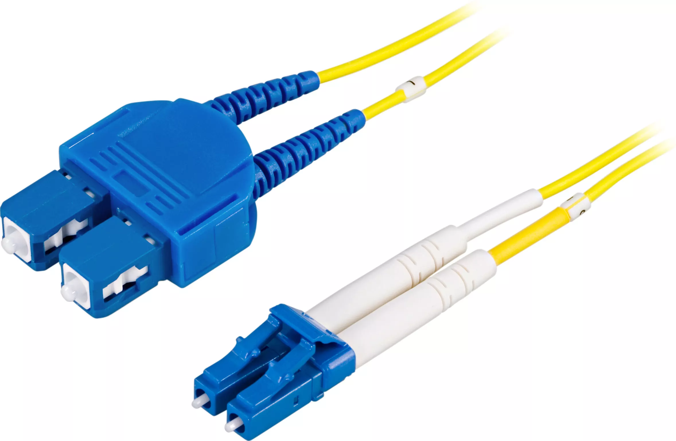 deltaco OS2 Fiber cable, LC - SC, duplex, singlemode, 2m
