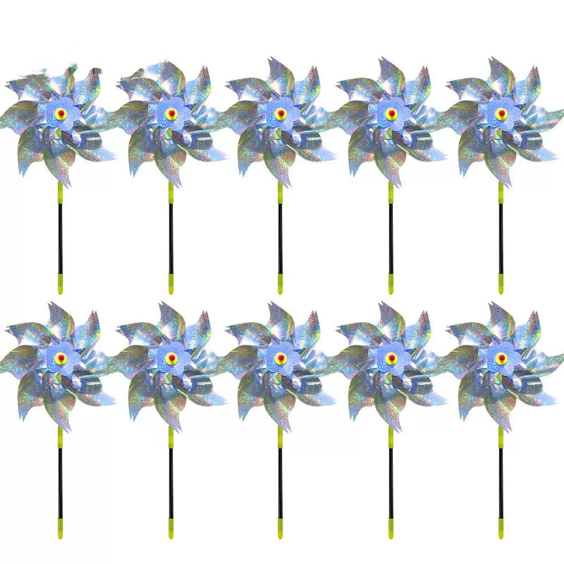 INF Reflekterande Fågelskrämma / Vindsnurra - Silver 10-pack