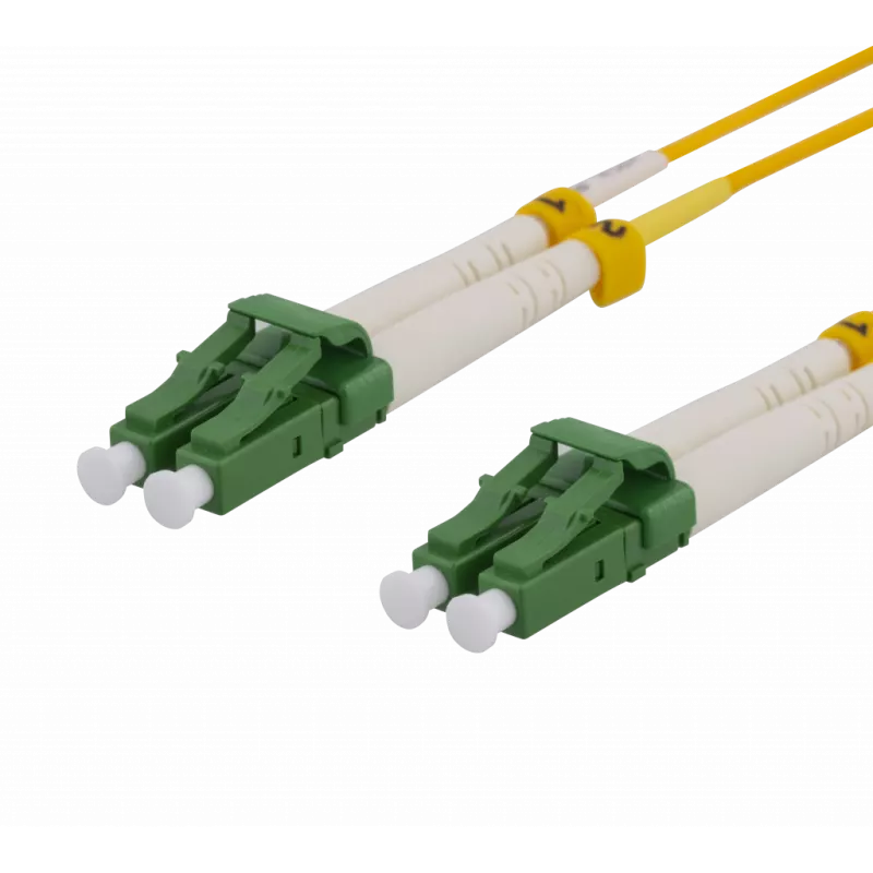deltaco OS2 Fiber cable, LC – LC, duplex, singlemode, APC, 10m