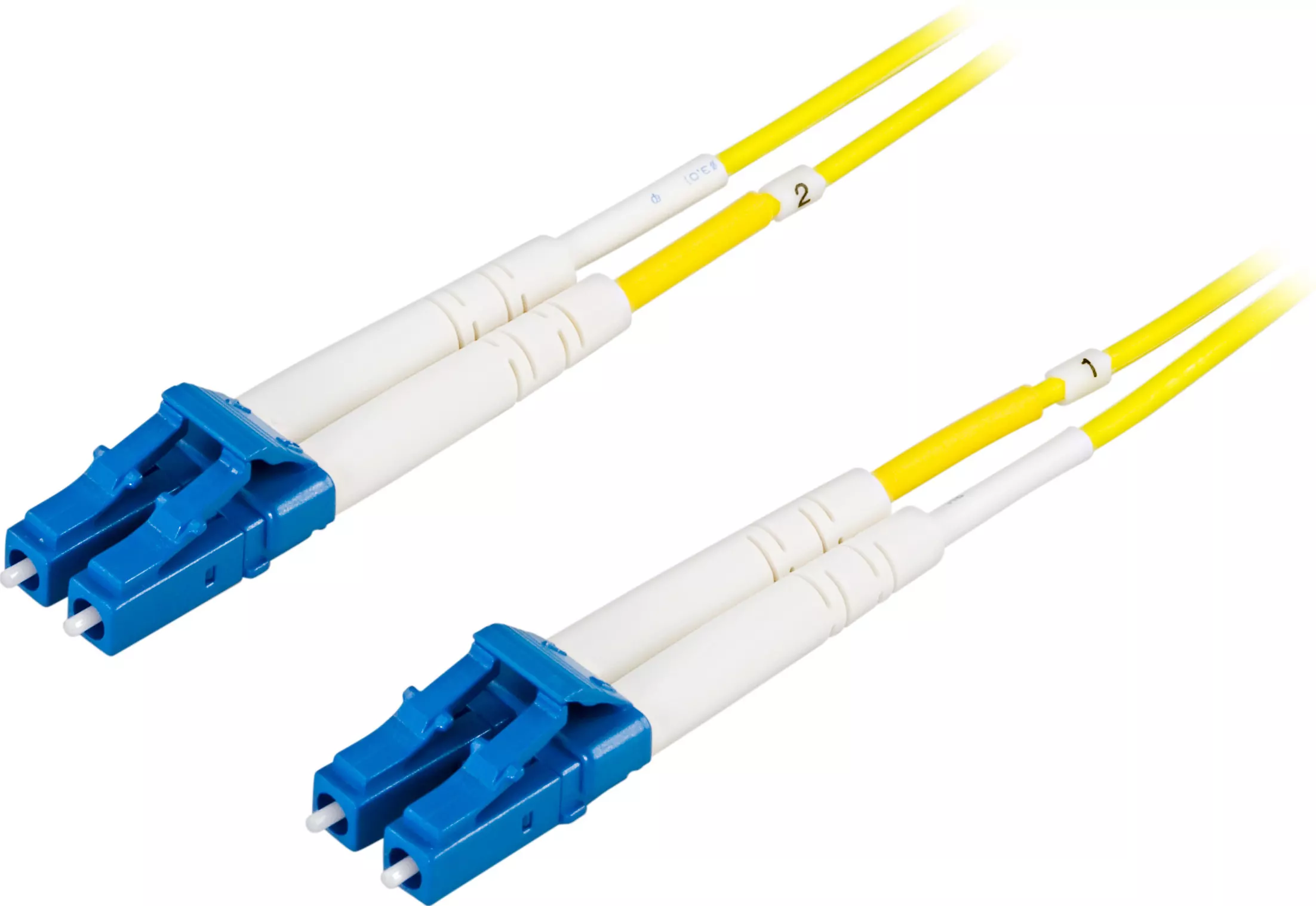 deltaco OS2 Fiber cable, LC - LC, duplex, singlemode, 25m