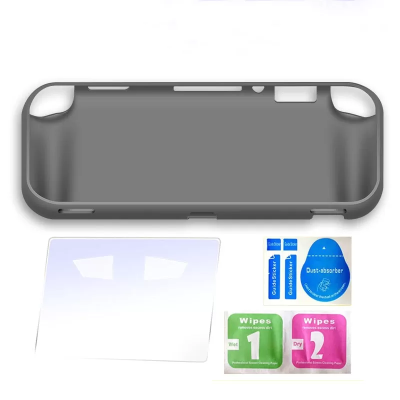 INF Skyddsfodral & Skärmskydd för Nintendo Switch Lite Grå