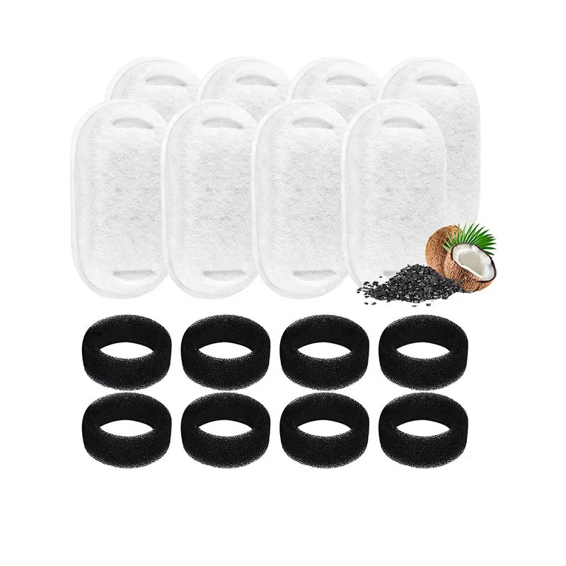 INF Kattvattenfontänfilter för PETLIBRO kapselvattenfontän för husdjur 18+18 förpackningar