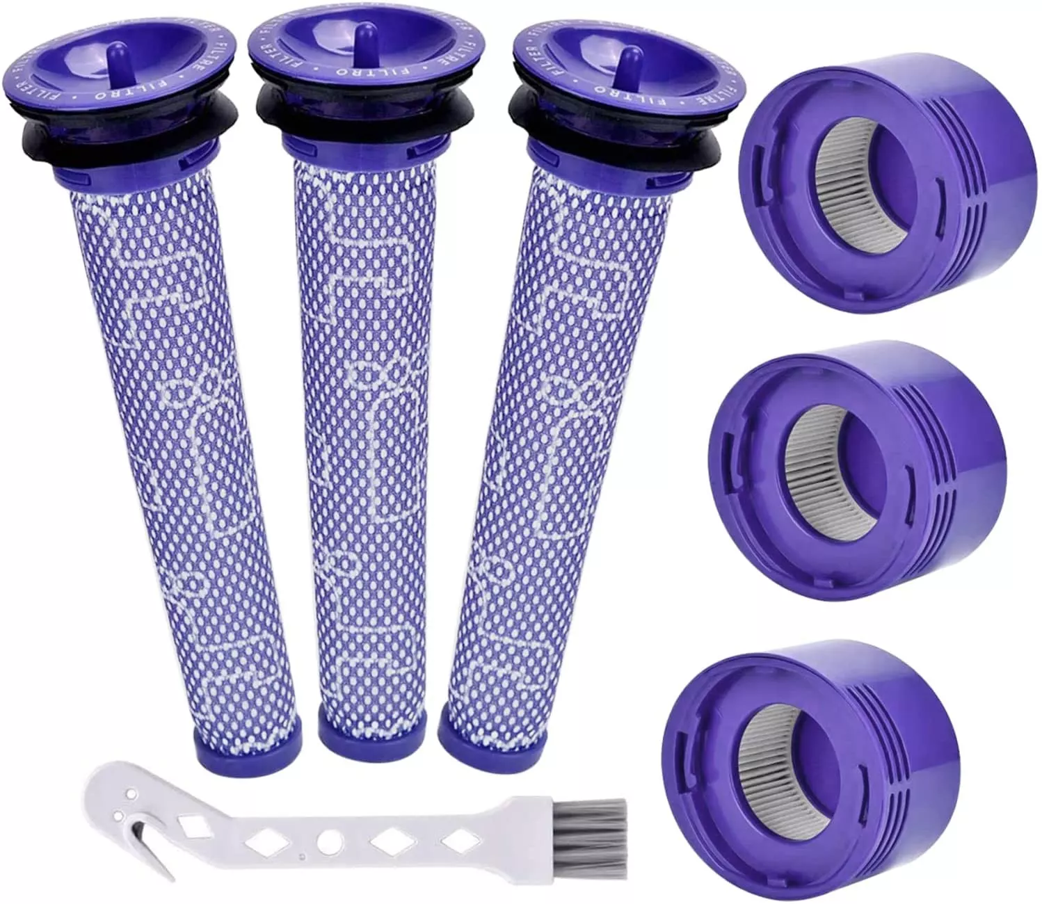 INF För- och efterfilter till Dyson V6/V7/V8/DC58/DC59/DC61/DC62