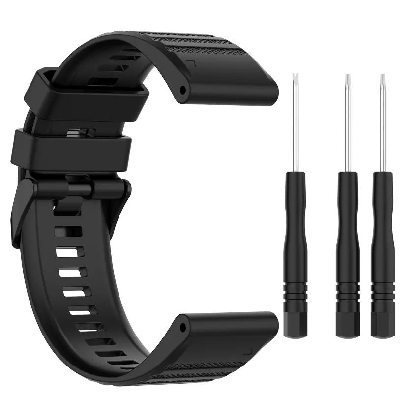 INF Klockarmband för Garmin Fenix 7/6/5 Svart