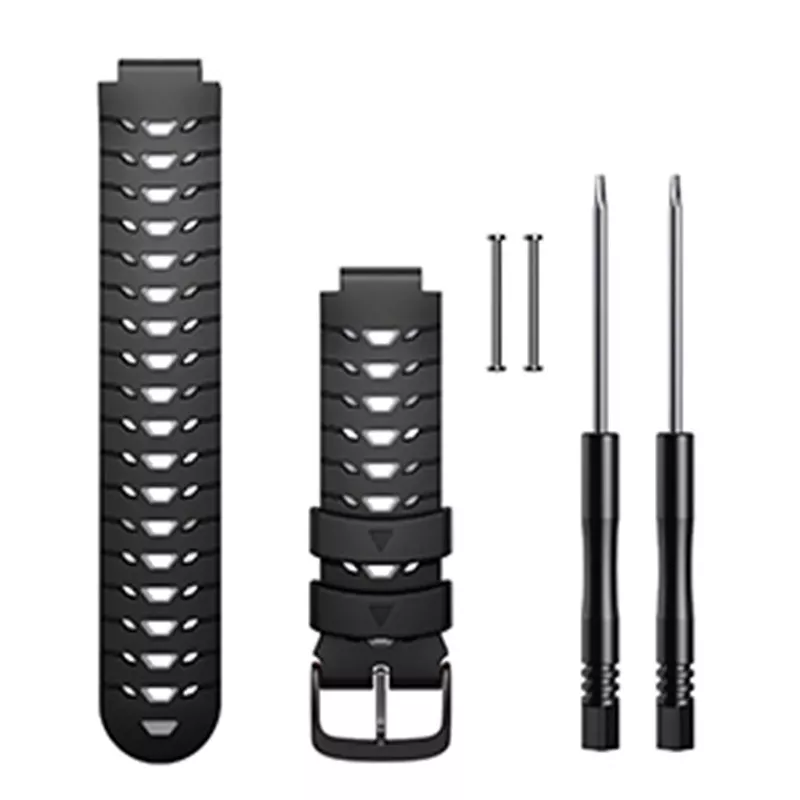 INF Klockarmband till Garmin Forerunner 630 Silikon Svart/Grå