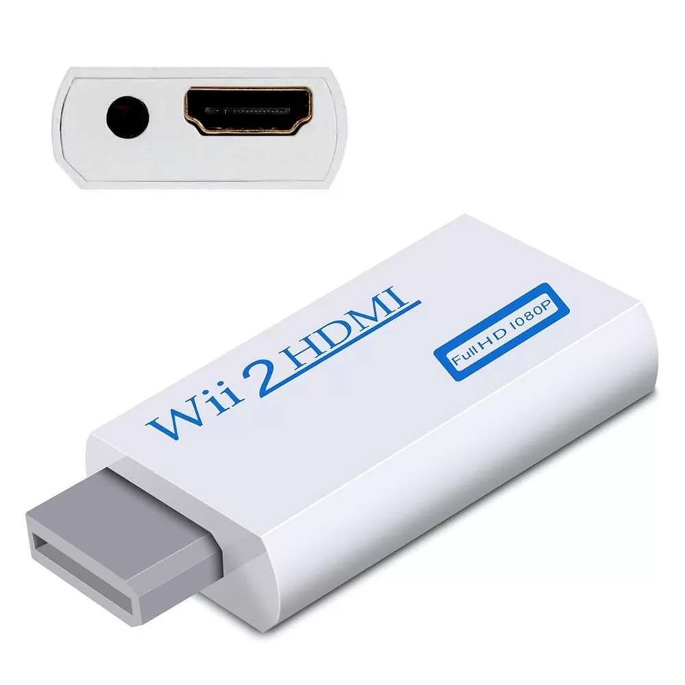 HDMI-adapter Kompatibel med Nintendo Wii – Full HD 1080p