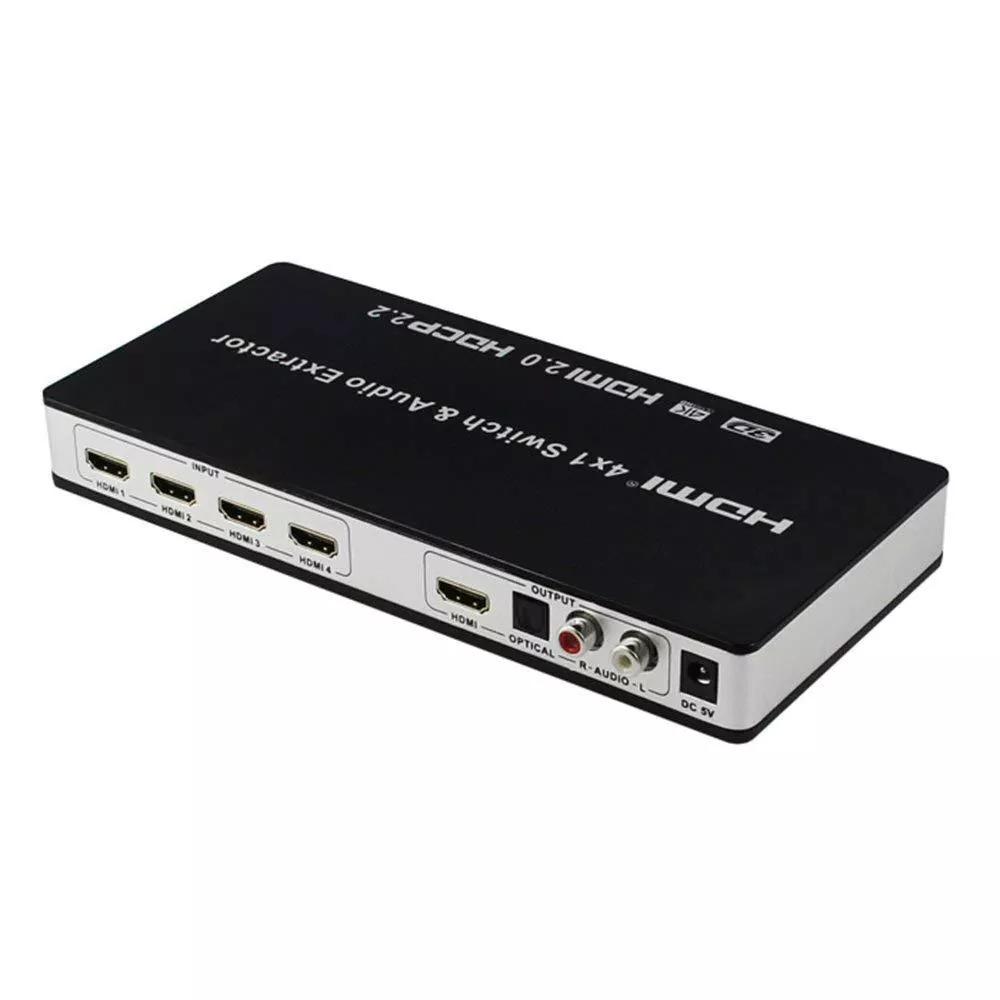 INF HDMI Switch 4K med 5 ingångar