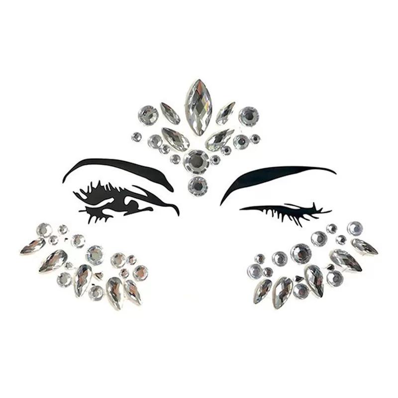 INF Festival Face Jewels Stickers Rhinestone Stickers model 2