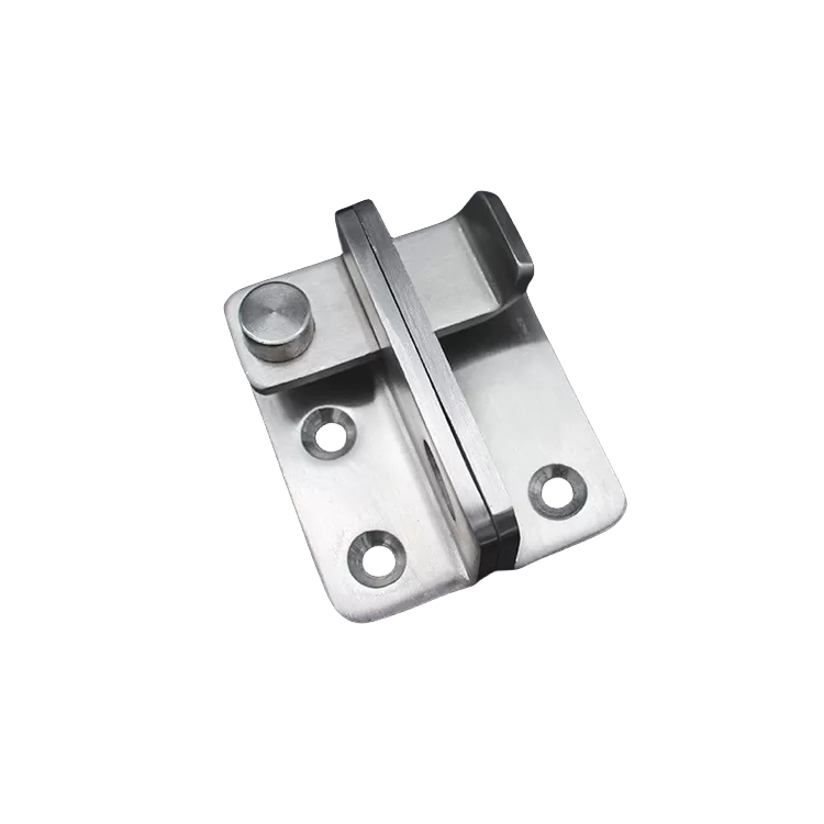 INF Rostfritt stål grinddörr Spärrbult Säkerhetsdörrlås med hänglåshål 2-set vänster dörrlås