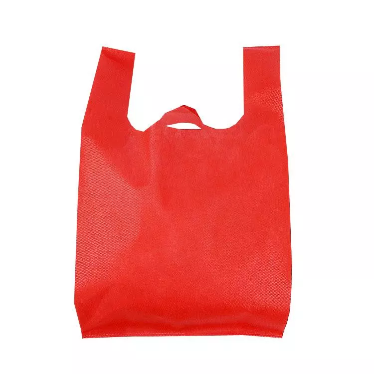 INF Miljövänlig shoppingkasse 35x60 cm röd