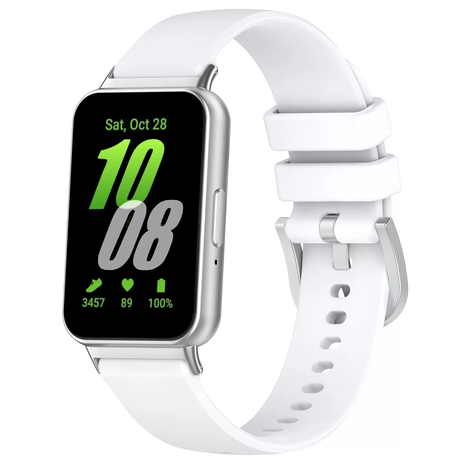 INF Silikonarmband för Samsung Galaxy Fit 3(SM-R390) Vit