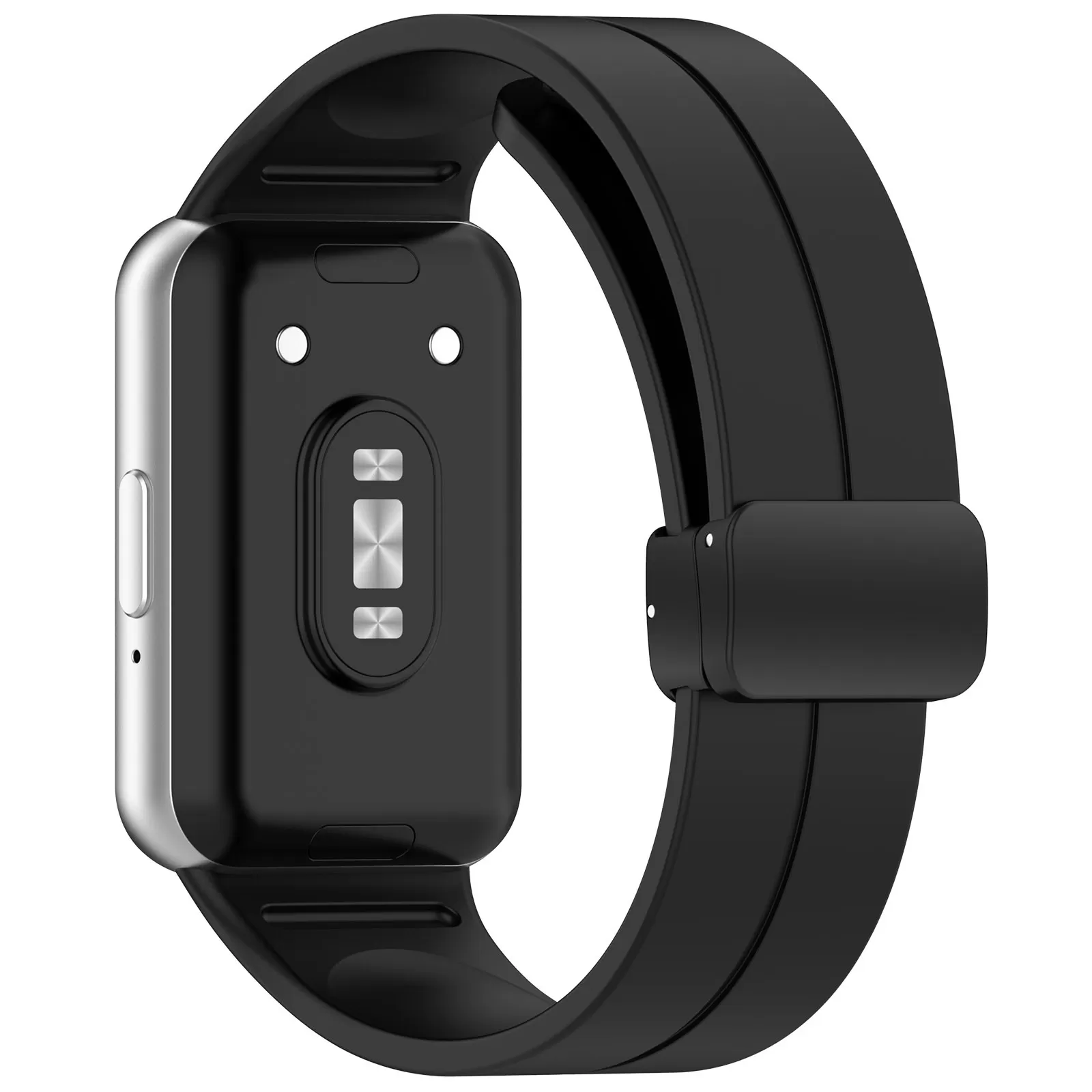 INF Silikonarmband för Samsung Galaxy Fit 3 SM-R390 Svart