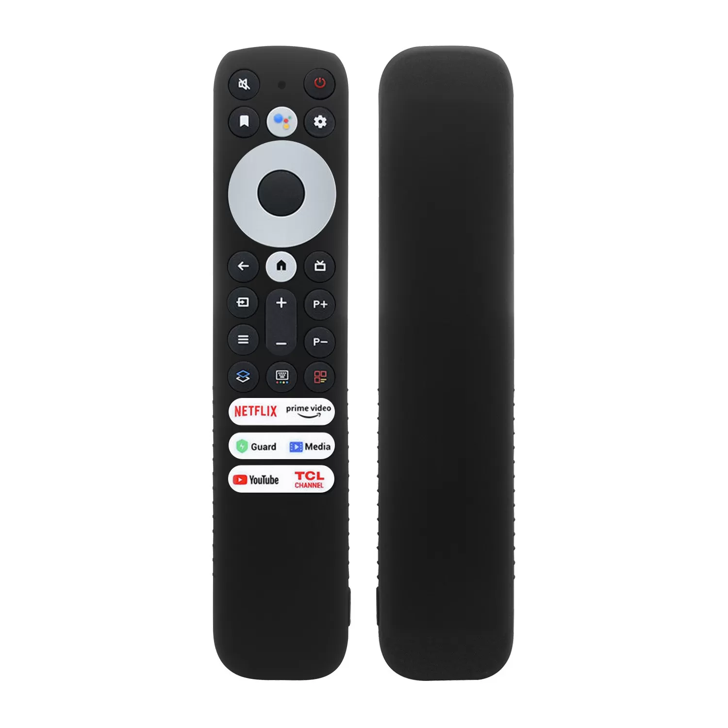 INF Silikonskyddsfodral för TCL RC902V FMR1 fjärrkontroll Svart