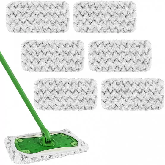 INF Ersättande Tygskydd för Swiffer Mopp, 6-pack S