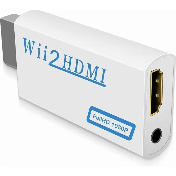 INF HDMI-adapter Kompatibel med Nintendo Wii – Full HD 1080p Vit