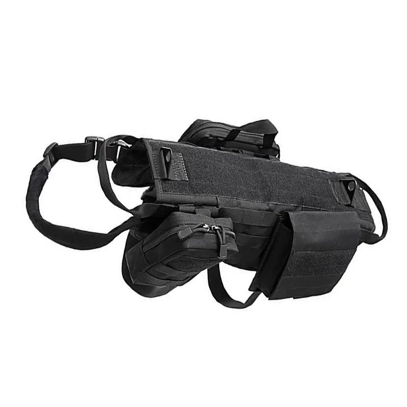 INF Taktisk Hundsele - Molle Väst L Svart