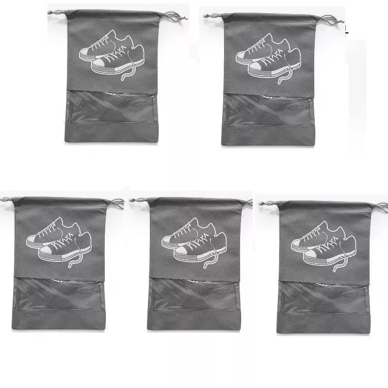 INF Skopåsar med dragsko och fönster 5-pack