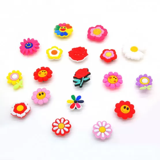 INF Skoberlock / Skodekoration, 10-pack Blomma 1