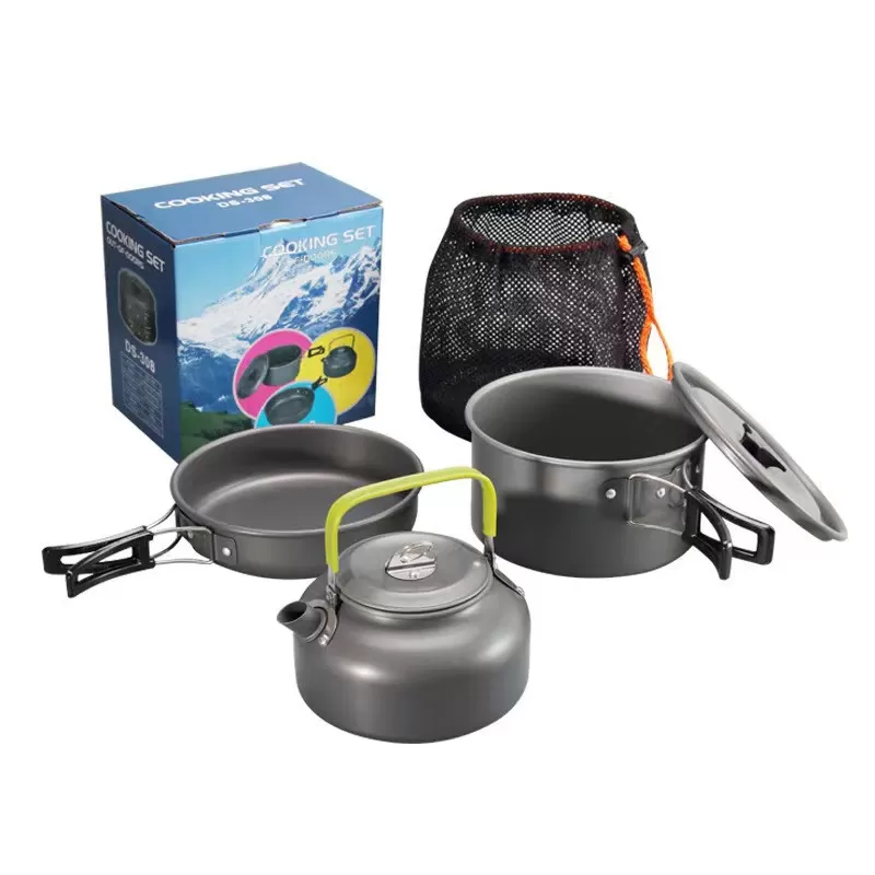 INF 2-personers campingköksset, bestick för vandring, picknick, utomhusaktiviteter