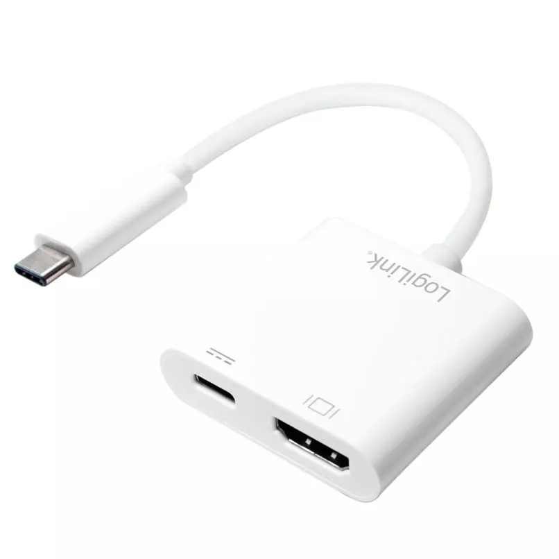 LogiLink USB-C till HDMI + USB-C Adapter