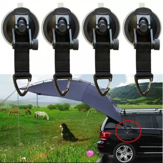 INF Biltält med Sugkoppsfästen, 4-pack