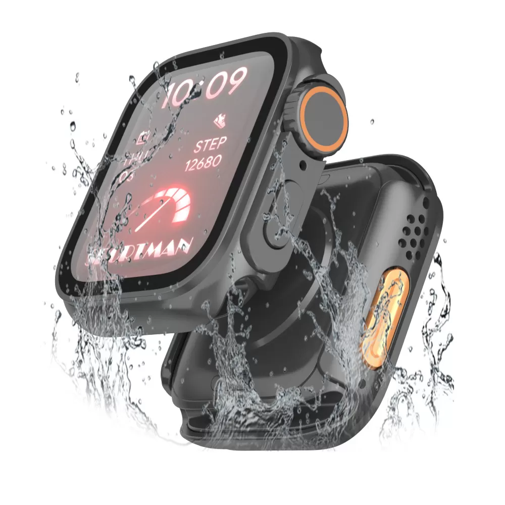 INF Fodral med Skärmskydd för Apple Watch Series 4/5/6, 40mm Svart