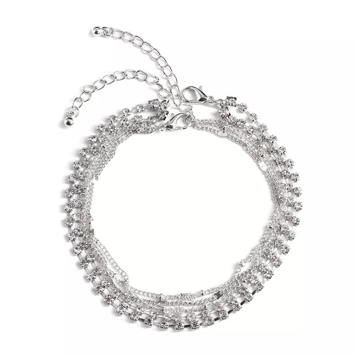 INF Fotlänk med Rhinestones 2 st