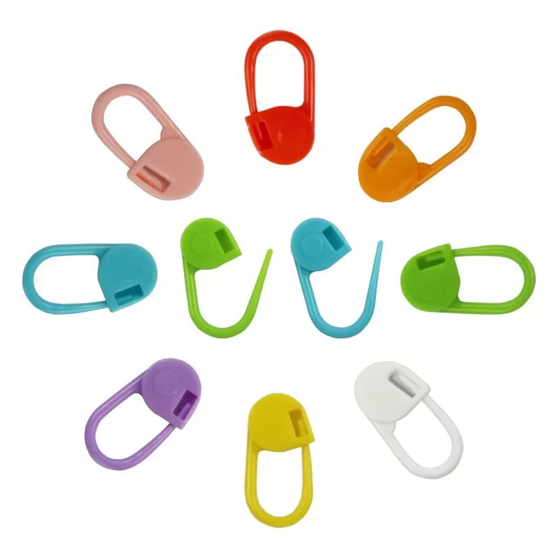 INF Synålar i plast Splitring Stickverktygstillbehör (pack med 50)