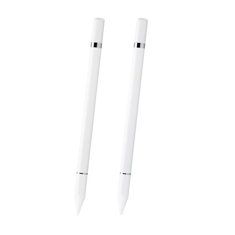 INF 2 i 1 Styluspenna med skrivfunktion Vit 2-pack