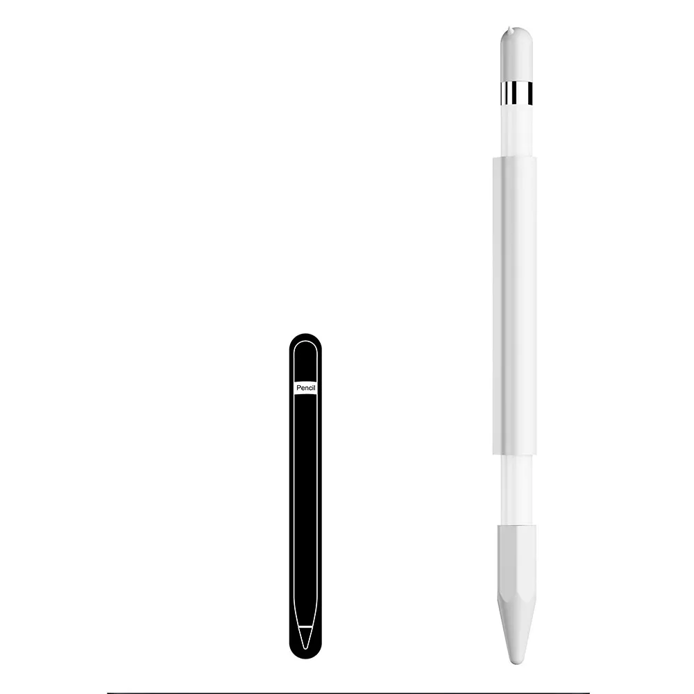 INF Silikonskyddshylsa för Apple Pencil Vit
